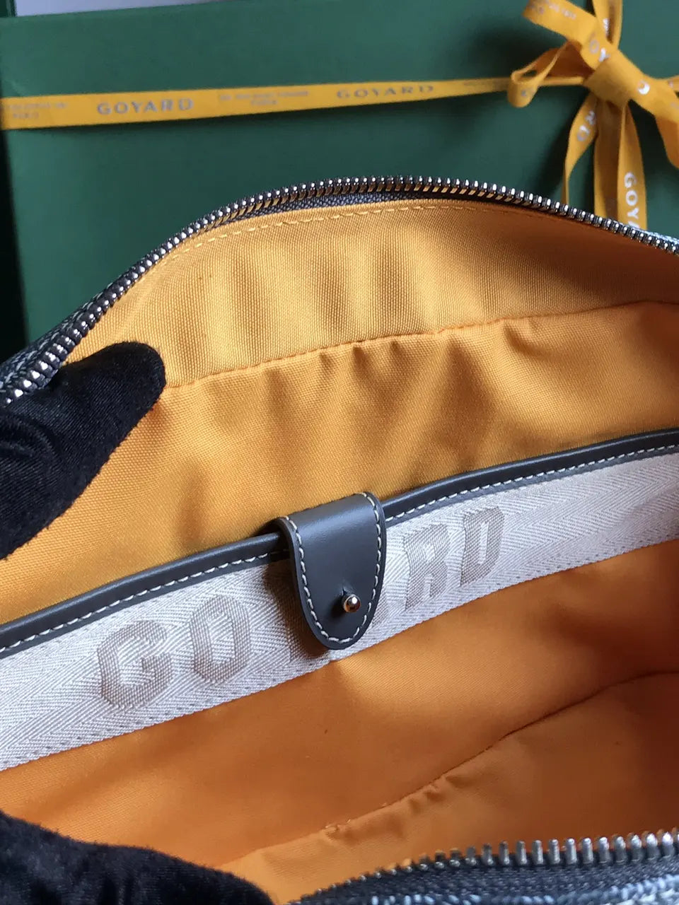 Goyard Gray Saigon Souple Bag - Hình 7