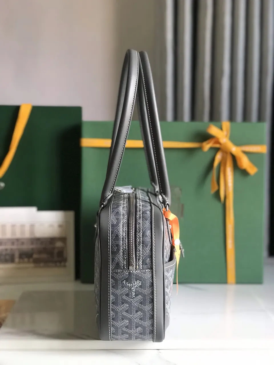 Goyard Gray Saigon Souple Bag - Hình 2