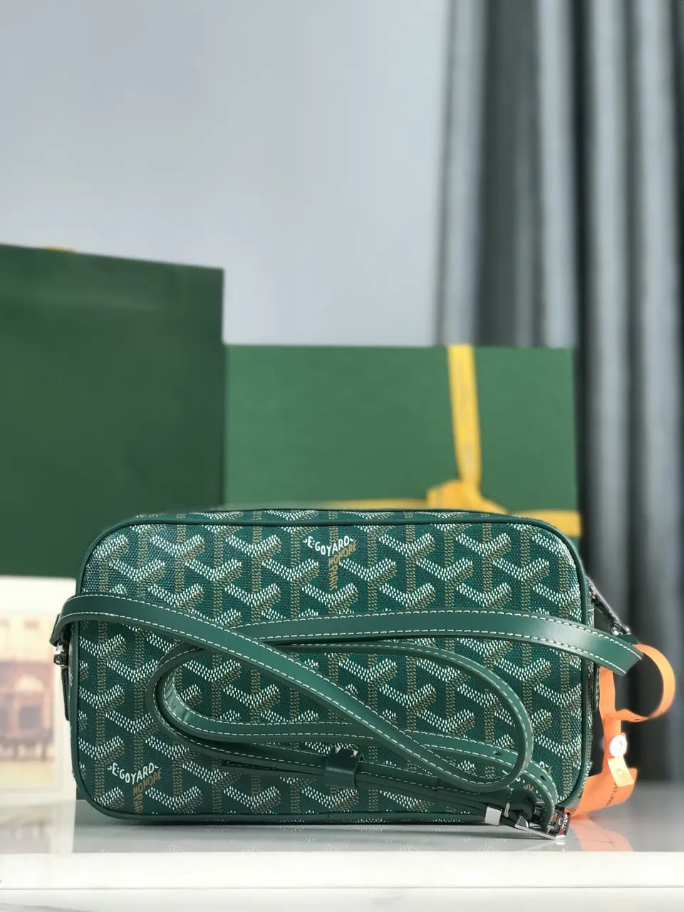 Goyard Green Camera Bag