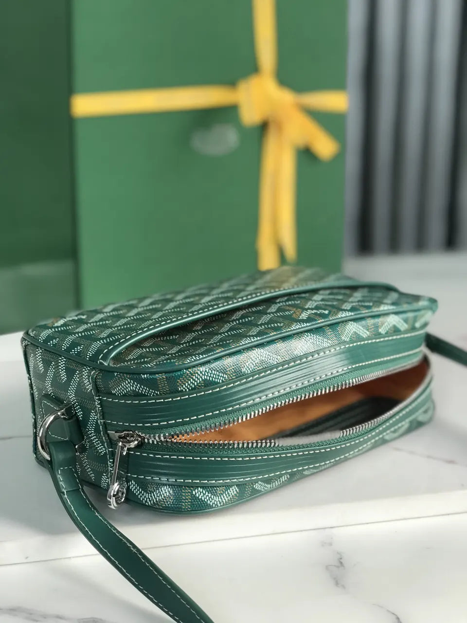 Goyard Green Camera Bag - Hình 7