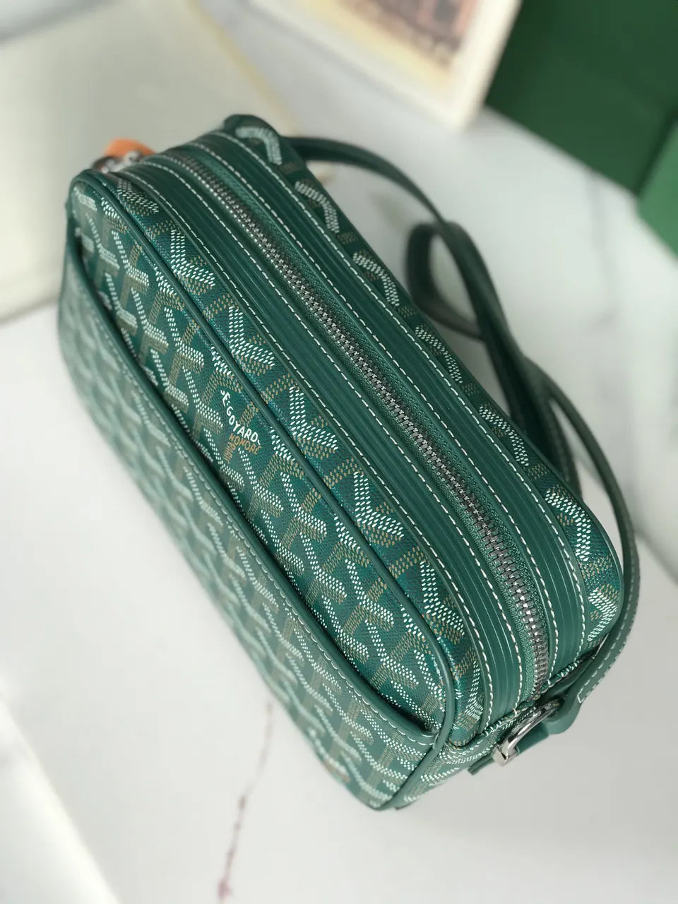 Goyard Green Camera Bag - Hình 4