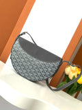 Goyard Grey Half-Moon Bag
