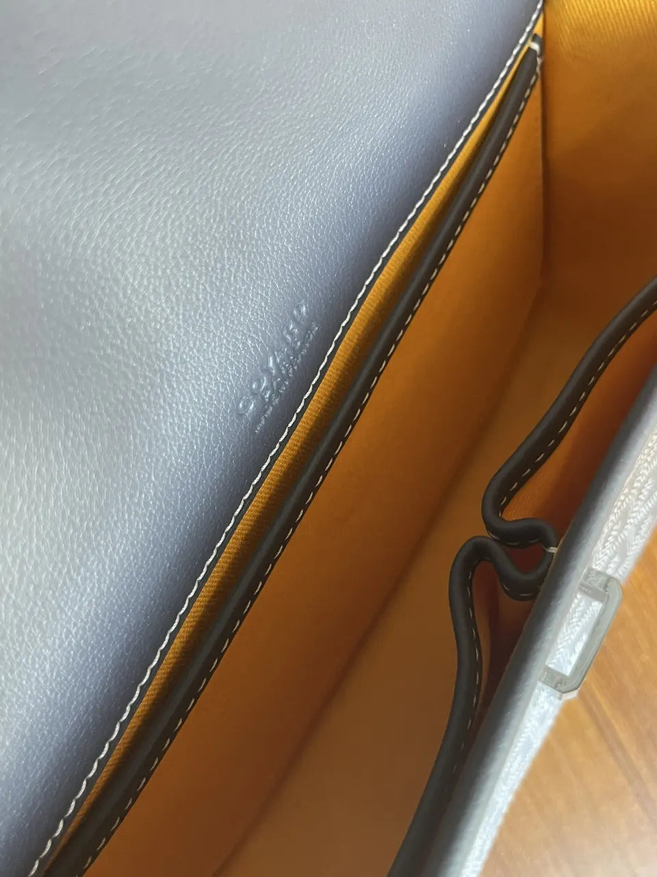 Goyard Navy Blue Elise Bag - Hình 9