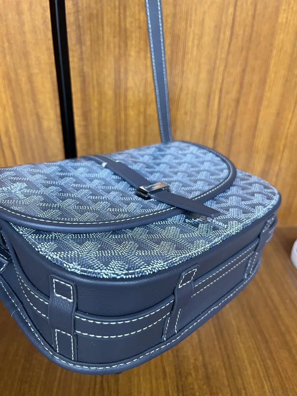 Goyard Navy Blue Elise Bag - Hình 4