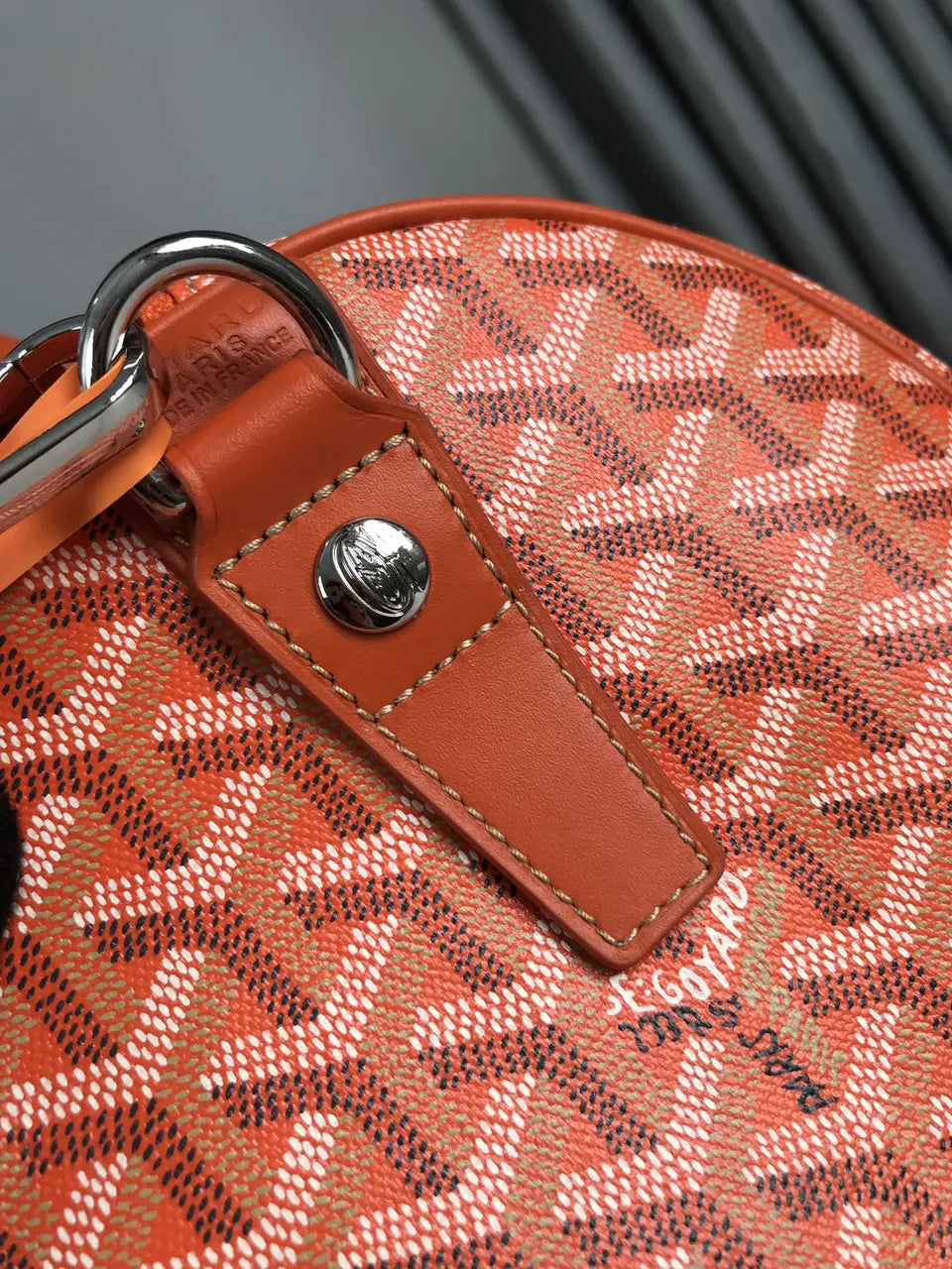 Goyard Orange Saigon Duffle - Hình 7