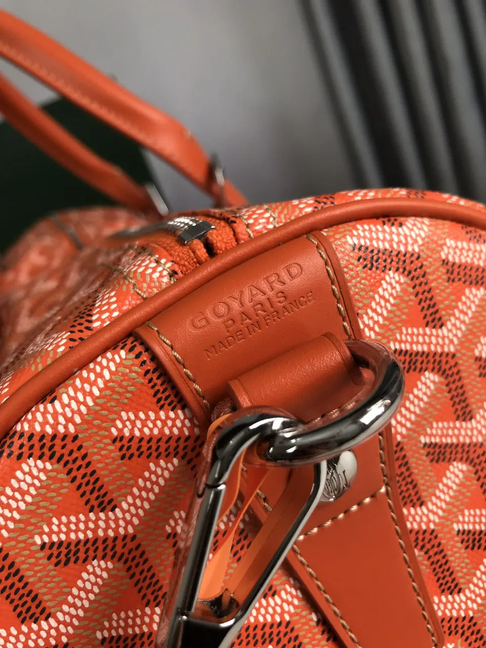 Goyard Orange Saigon Duffle - Hình 6