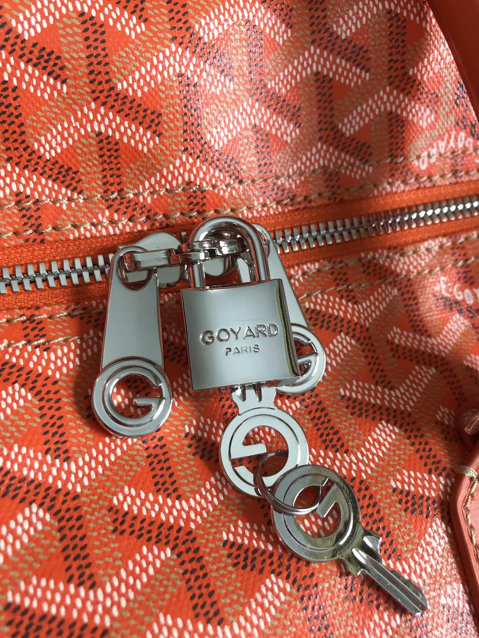 Goyard Orange Saigon Duffle - Hình 9