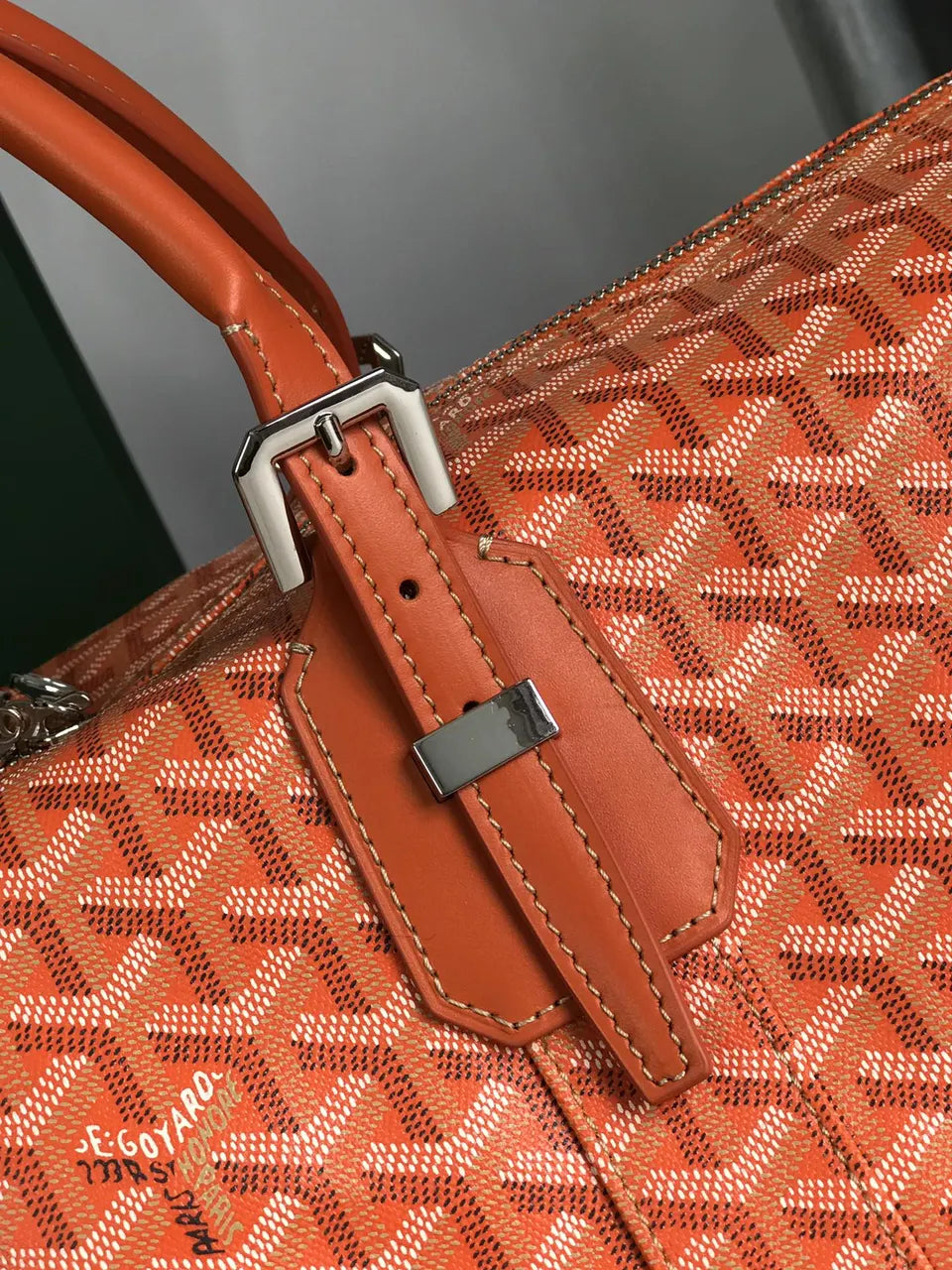 Goyard Orange Saigon Duffle - Hình 5