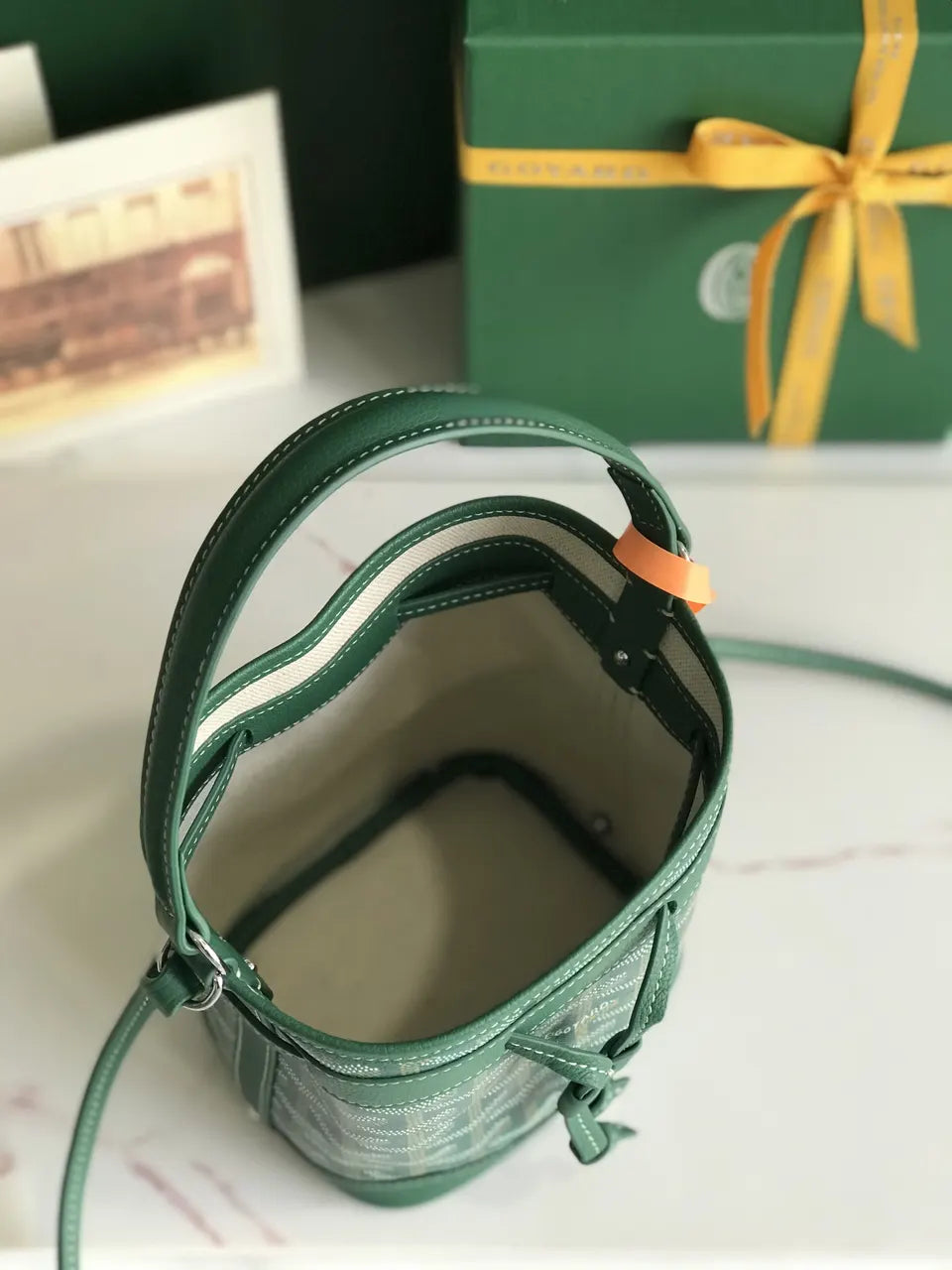 Goyard Vert Green Mini Anjou - Hình 10