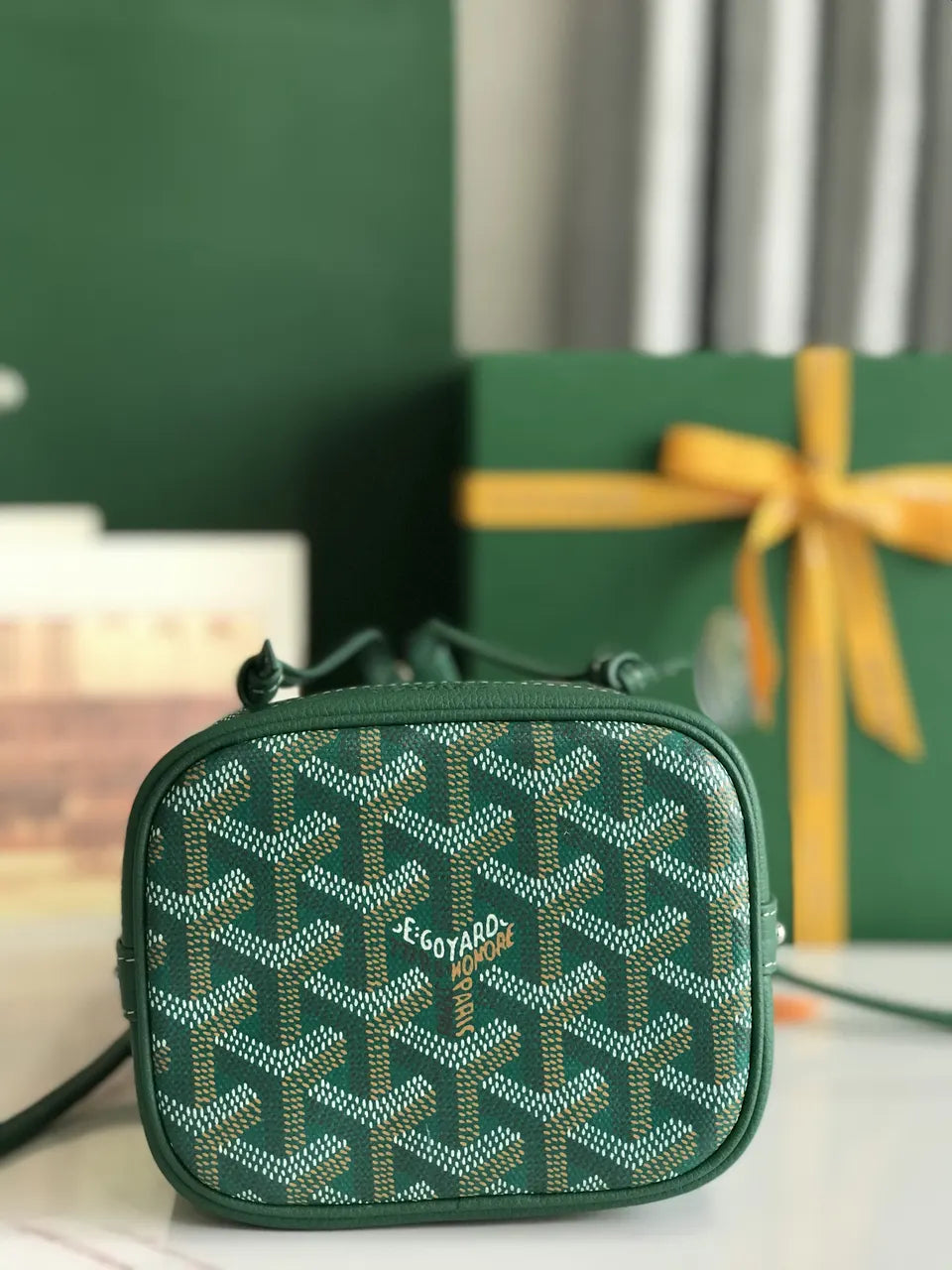 Goyard Vert Green Mini Anjou - Hình 6