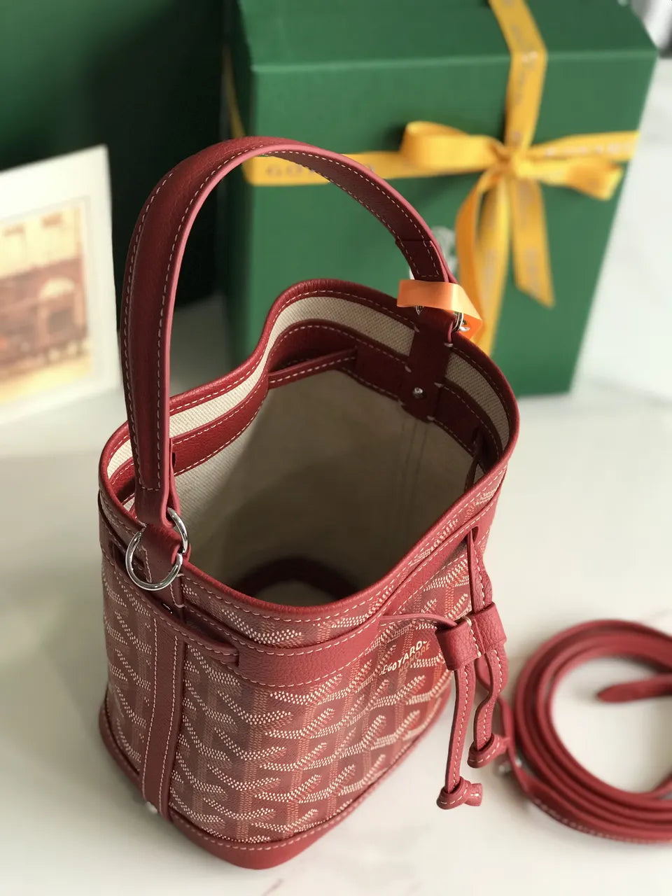 Goyard Red Alpin Bucket Bag - Hình 7