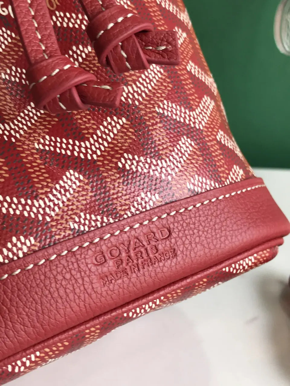 Goyard Red Alpin Bucket Bag - Hình 5