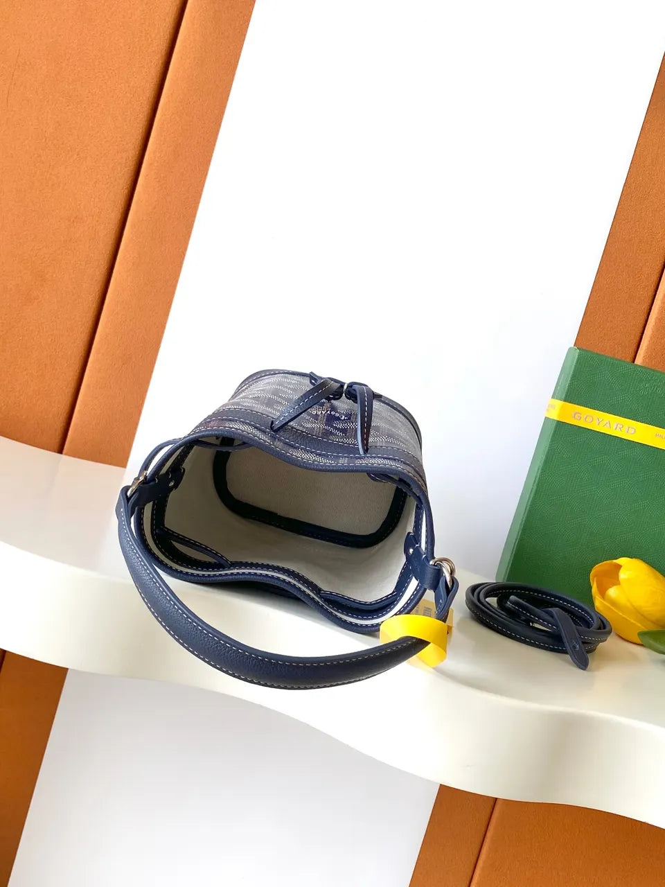 Goyard Marine Blue Bucket - Hình 7