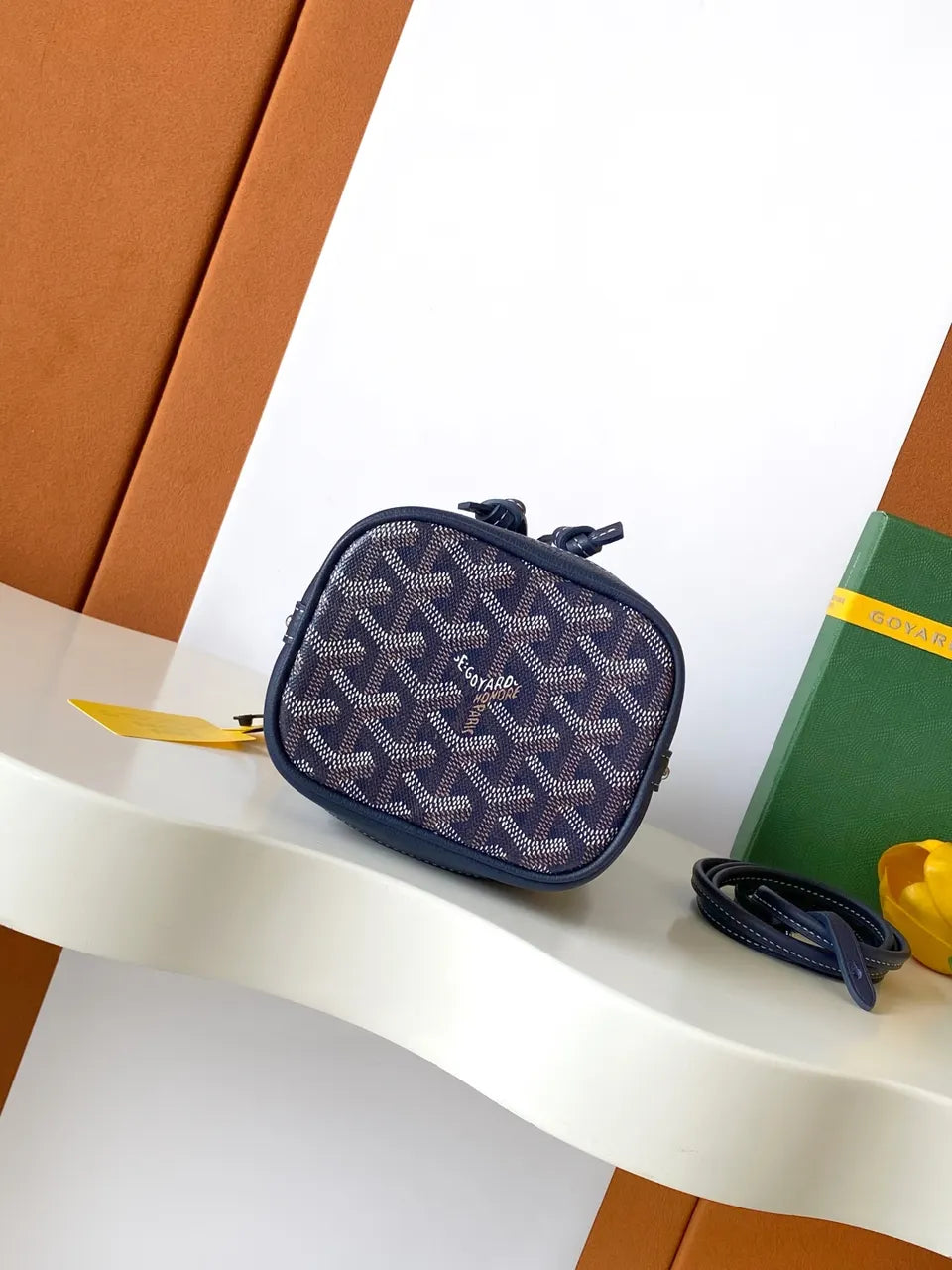 Goyard Marine Blue Bucket - Hình 3