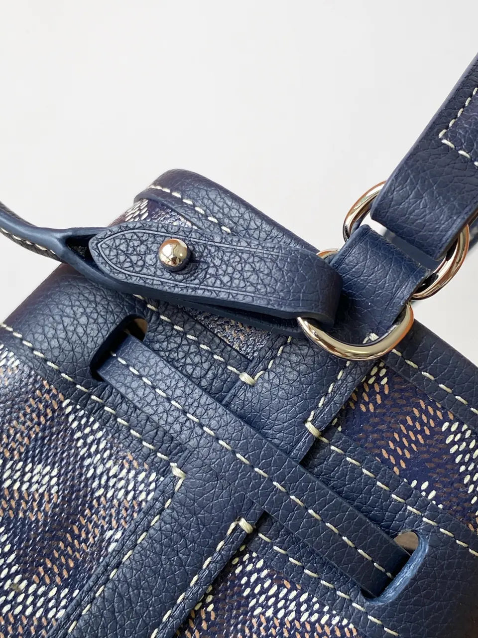 Goyard Marine Blue Bucket - Hình 5