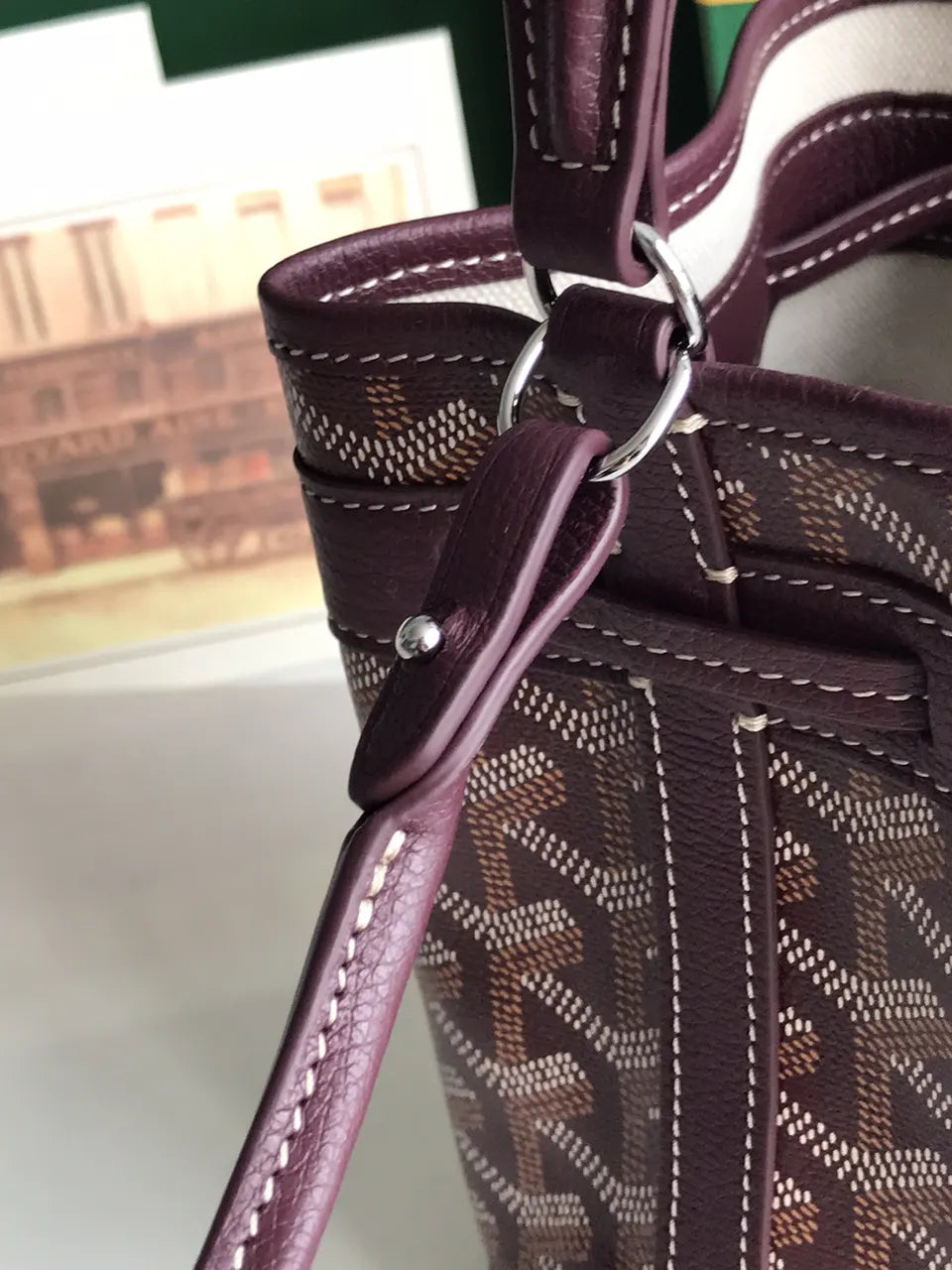 bucket Goyard Plum Petit Flot Bag - Hình 8
