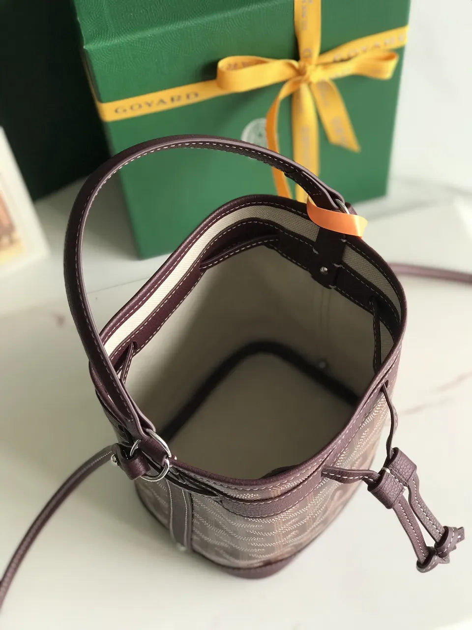 bucket Goyard Plum Petit Flot Bag - Hình 9