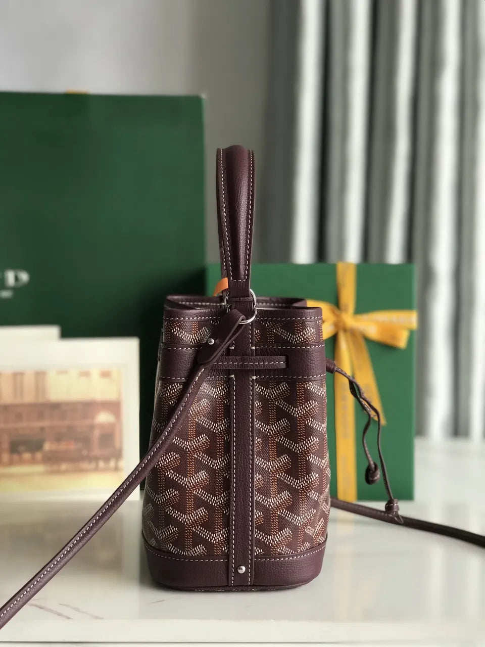 bucket Goyard Plum Petit Flot Bag - Hình 3