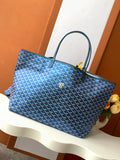 Goyard Blue Anjou Tote