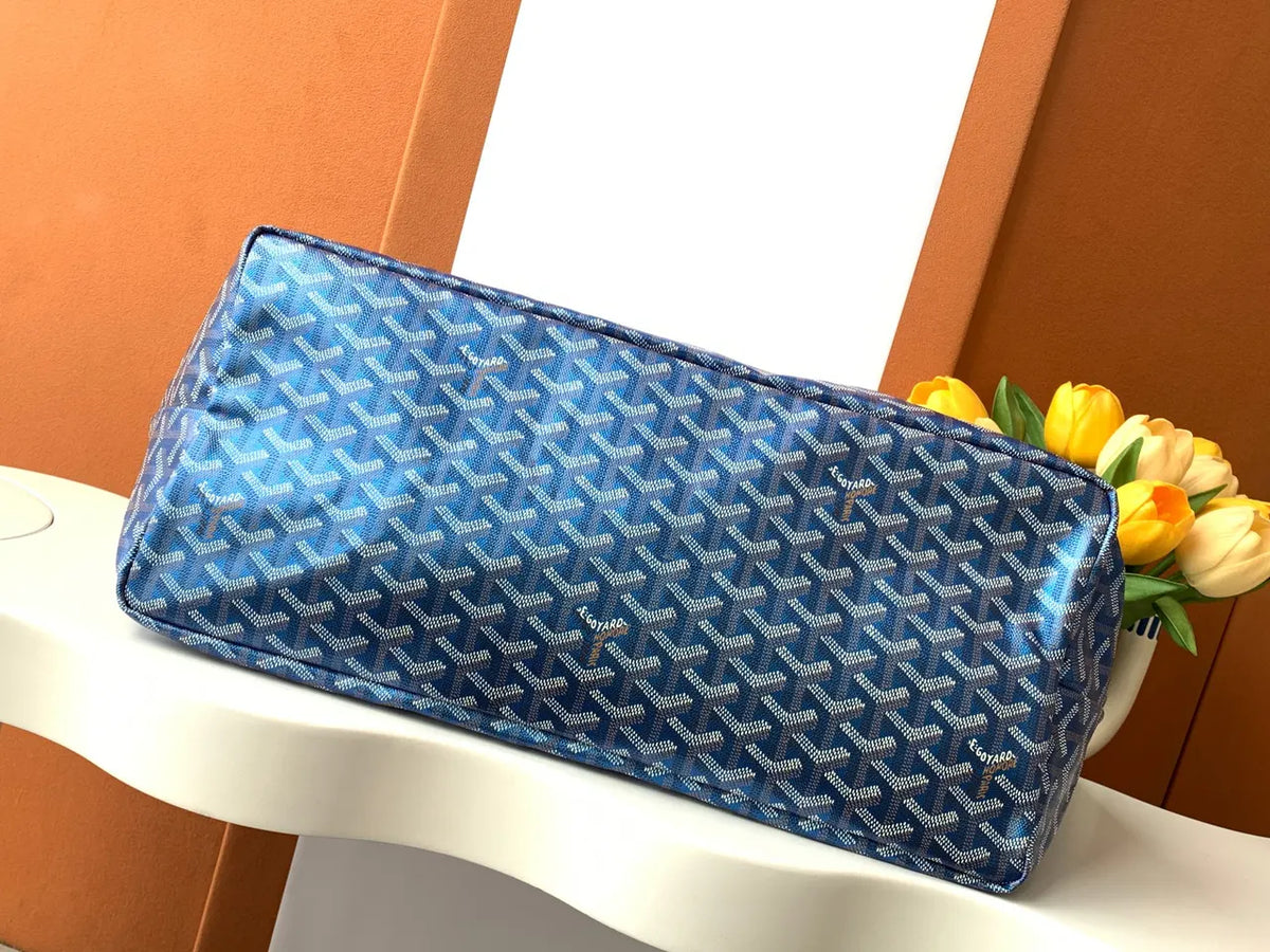 Goyard Blue Anjou Tote - Hình 4