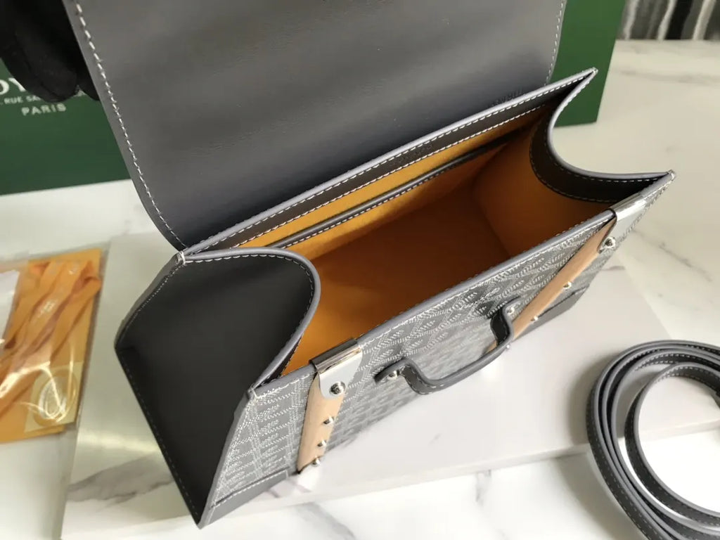 Goyard Saigon Souple Bag Grey - Hình 6