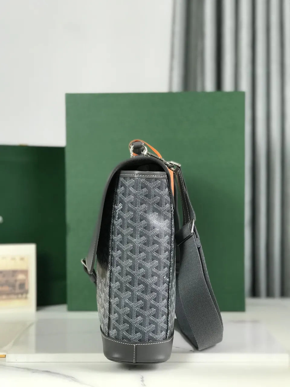 Goyard Grey Structured Cartable - Hình 5