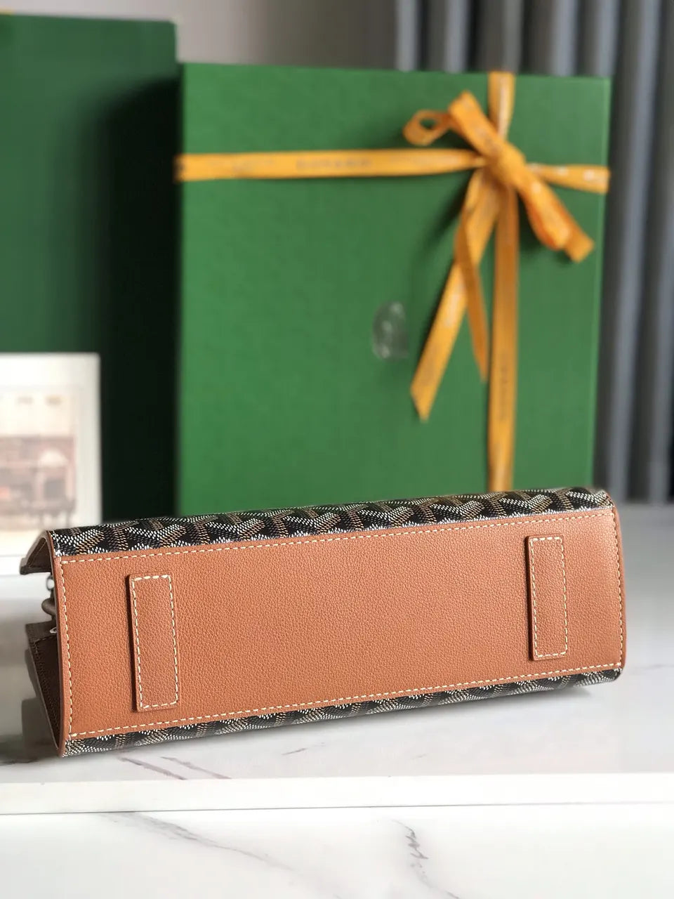 chain Goyard Brown Saigon Souple Bag - Hình 6