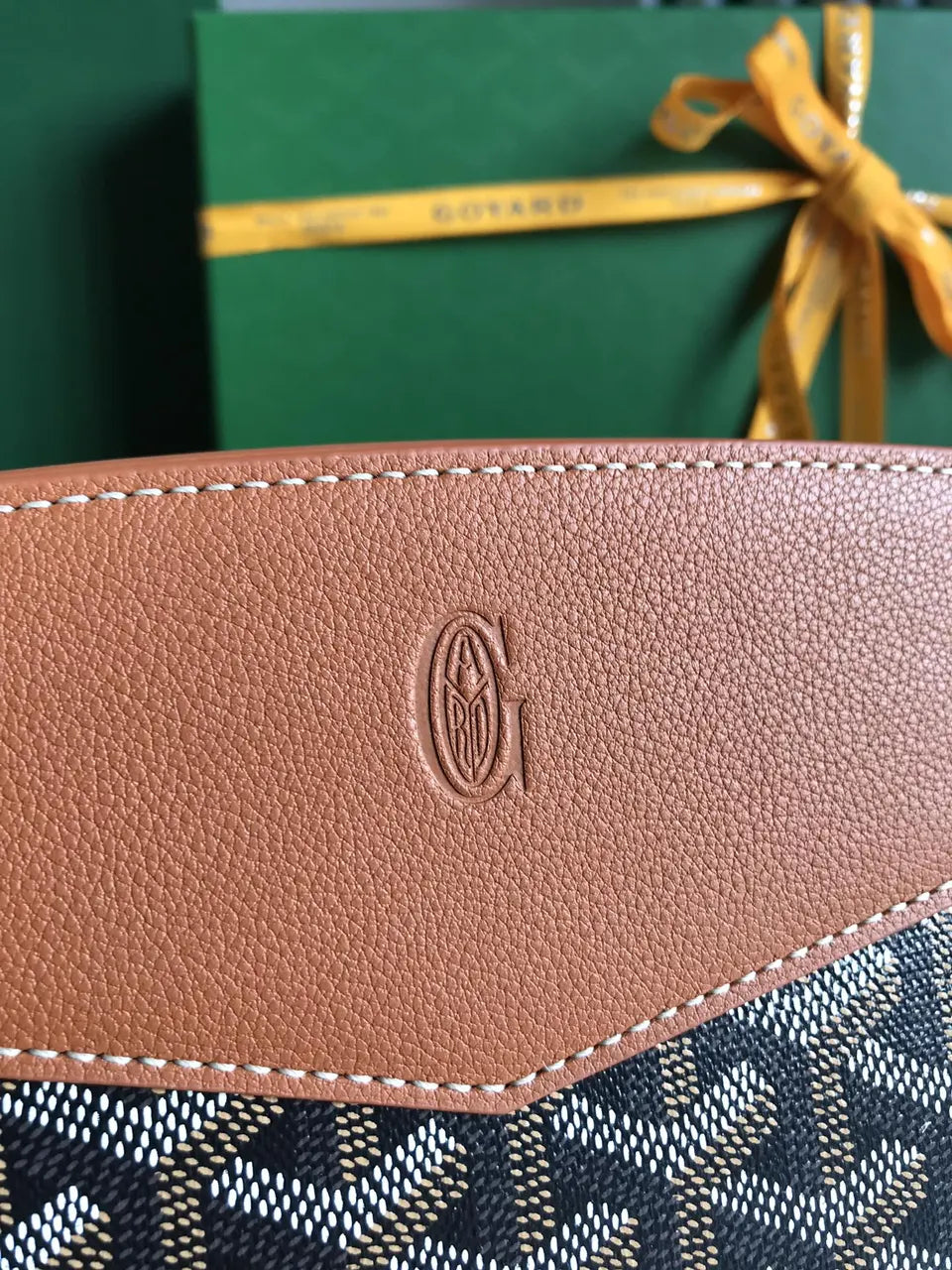 chain Goyard Brown Saigon Souple Bag - Hình 5