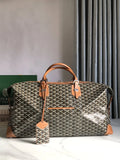 Goyard Brown Goyardine Weekender