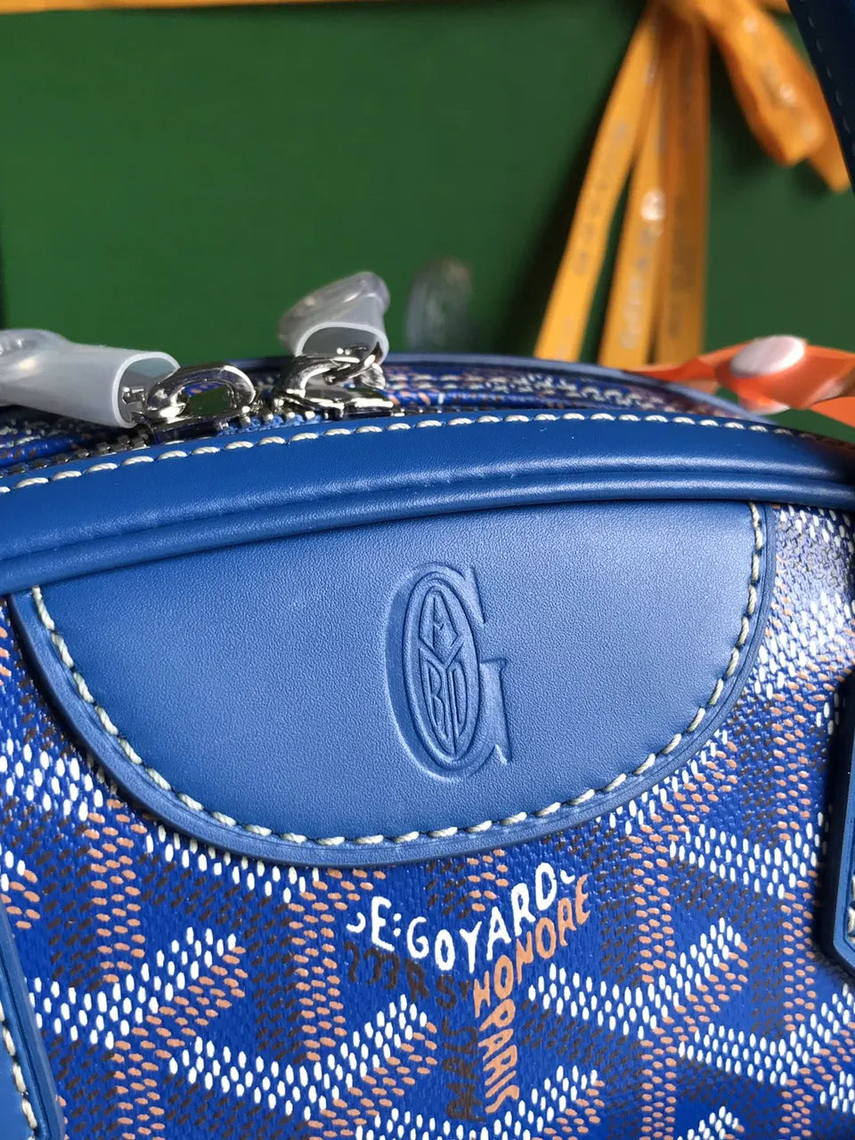 Goyard Blue Dome Bag - Hình 5