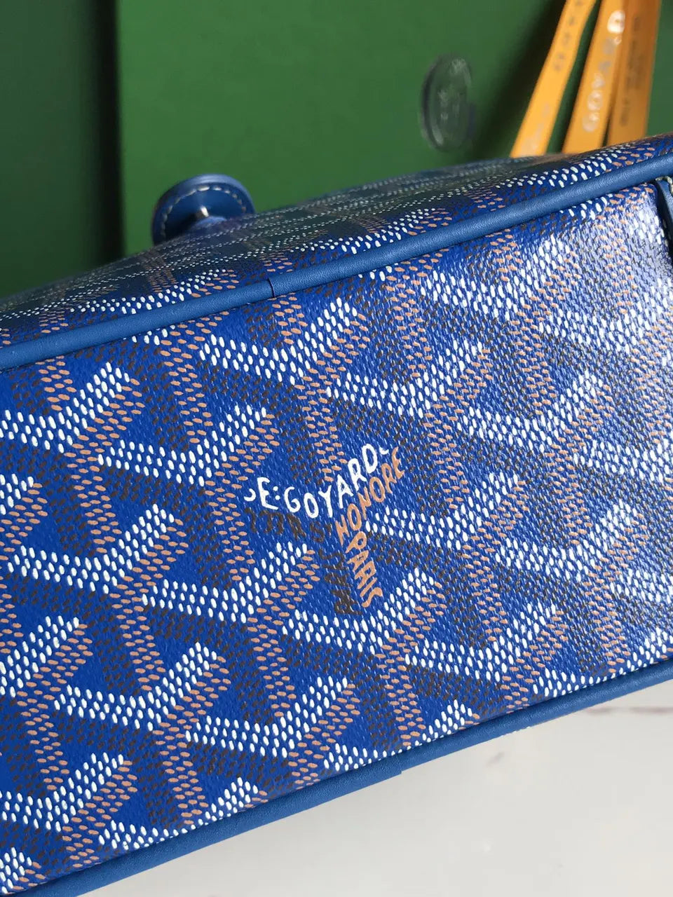 Goyard Blue Dome Bag - Hình 4