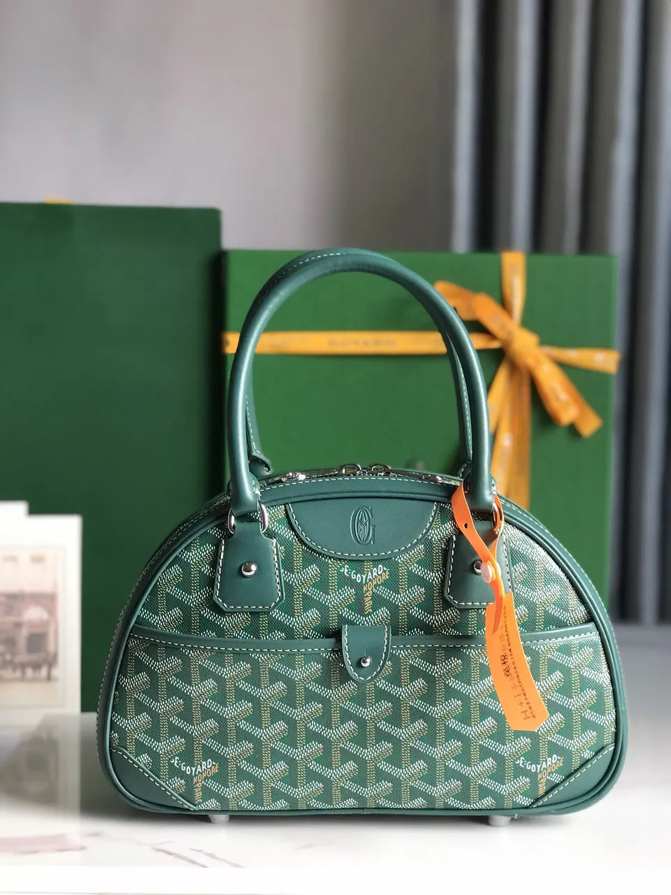 Goyard Emerald Green Bowling Bag