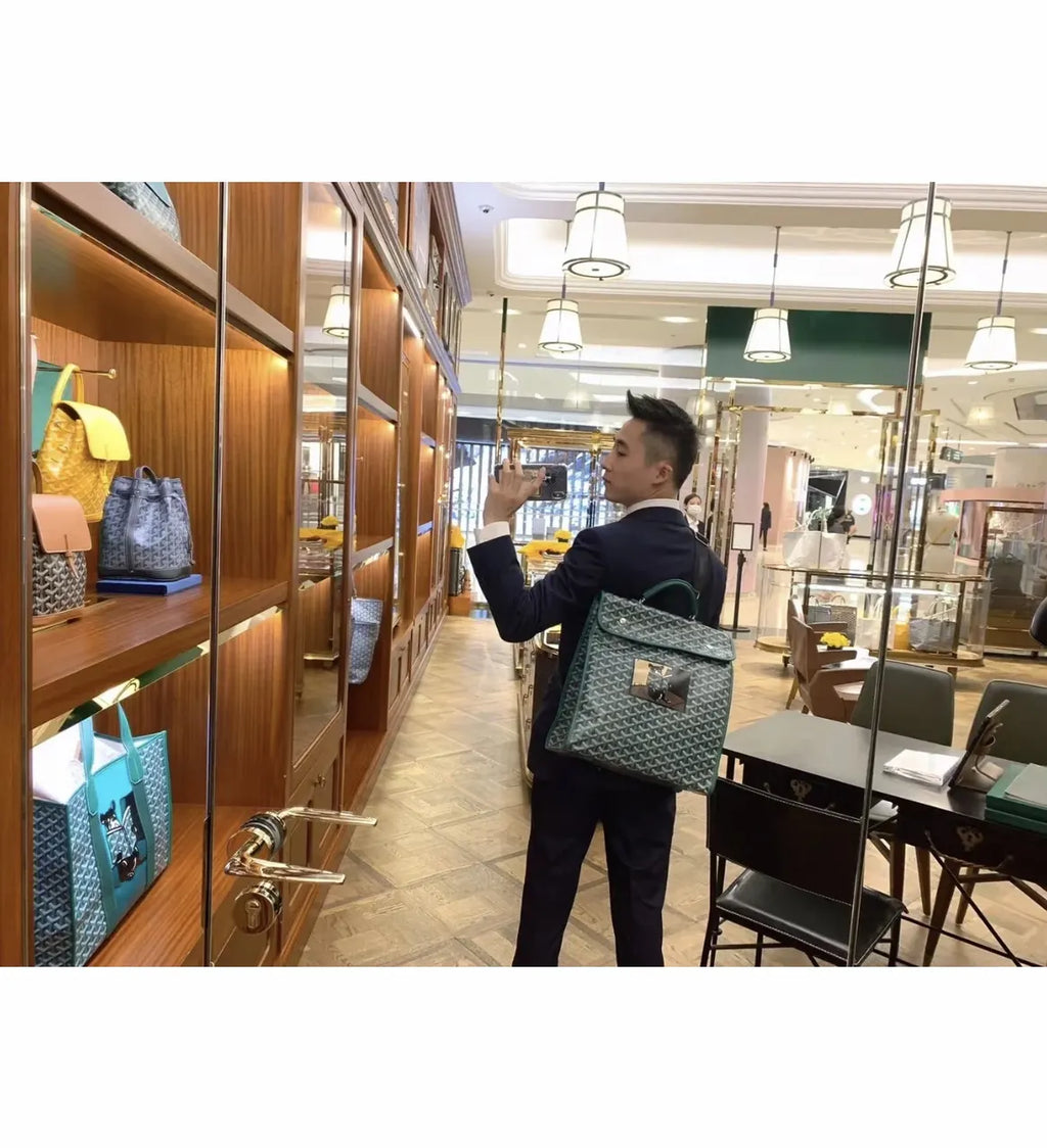 Goyard Green Raccoon Backpack - Hình 2