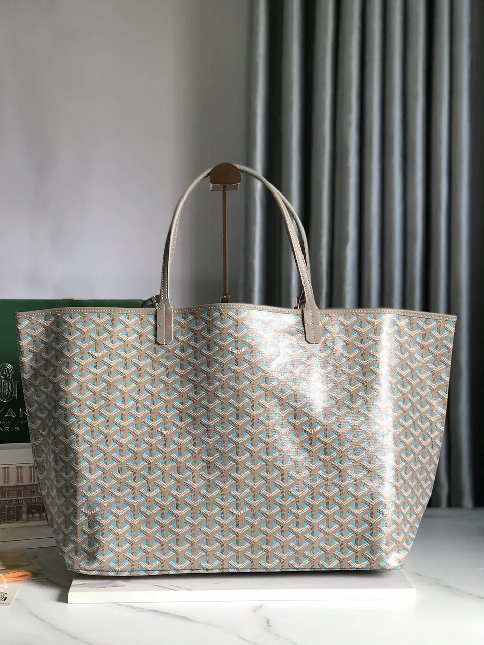 Goyard Beige Anjou Tote - Hình 3