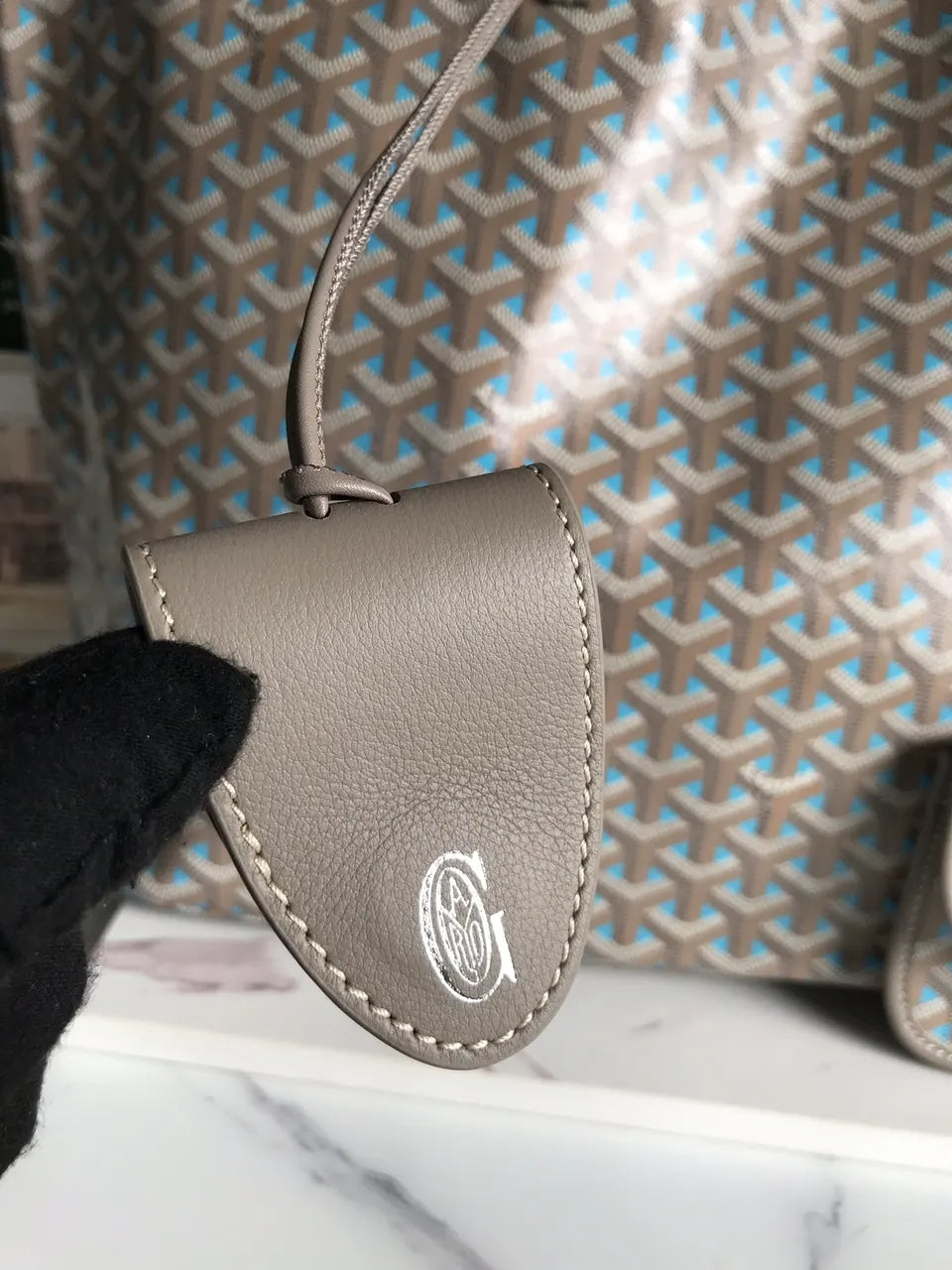 Goyard Beige Anjou Tote - Hình 8