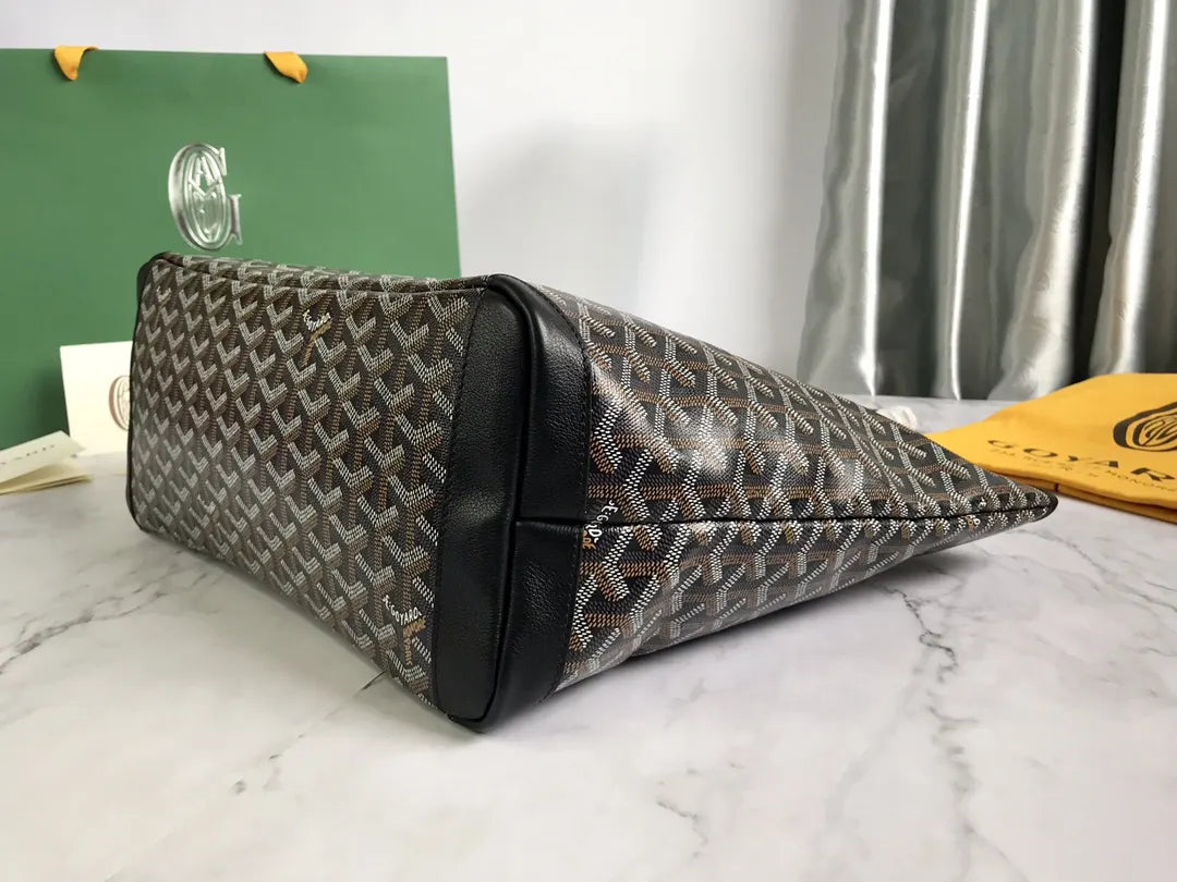 Goyard Taupe St. Louis Tote - Hình 4