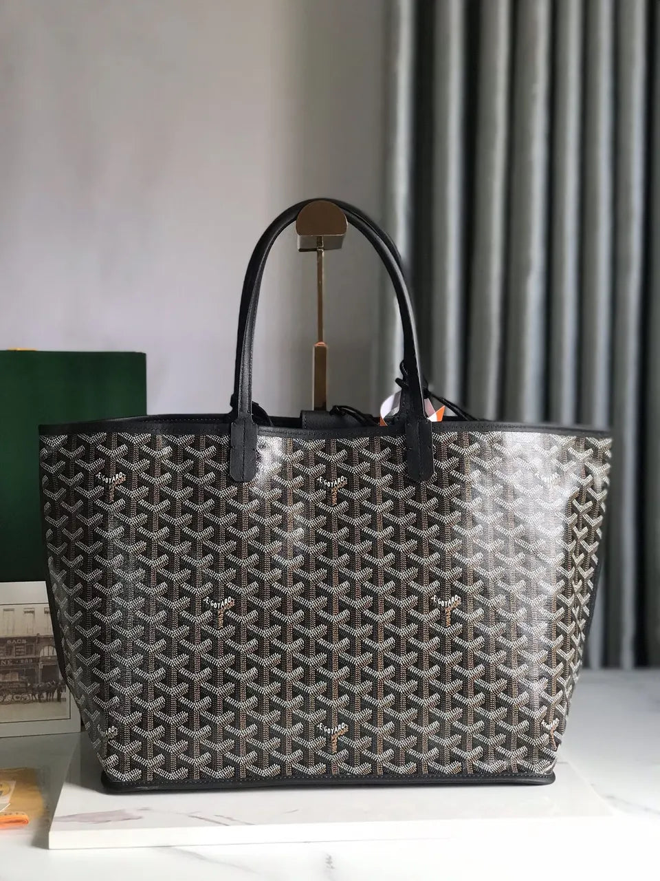 Goyard Khaki St. Louis Tote - Hình 4