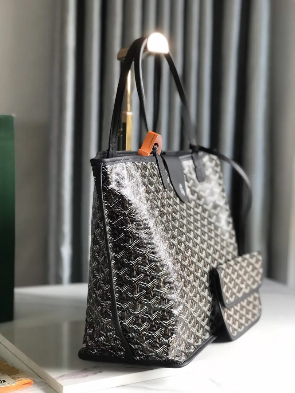 Goyard Khaki St. Louis Tote - Hình 2