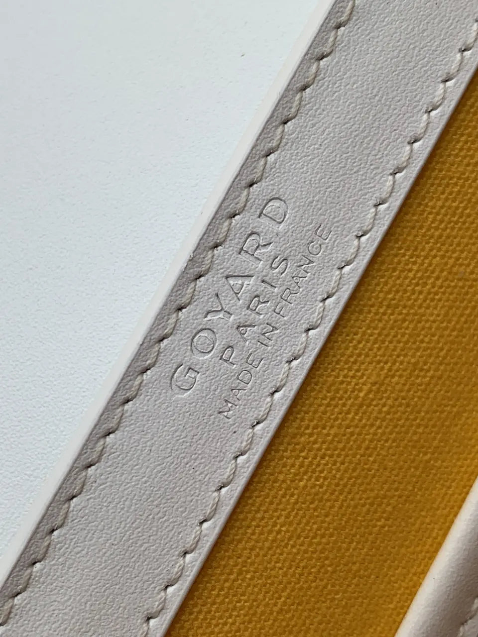 limited Goyard White Saigon Top Handle - Hình 7