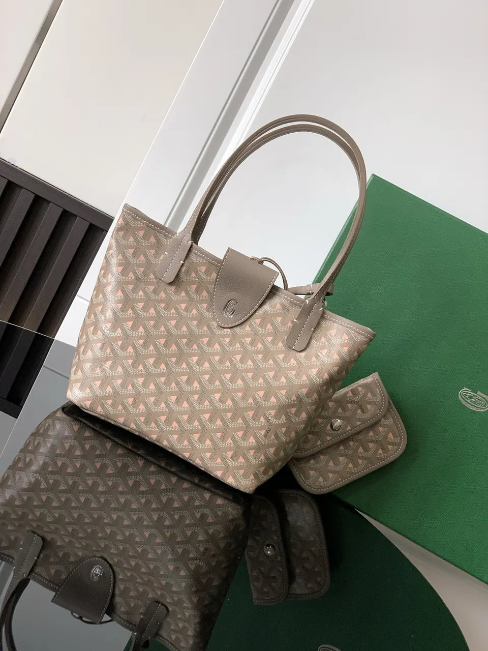 Goyard Taupe Anjou Reversible