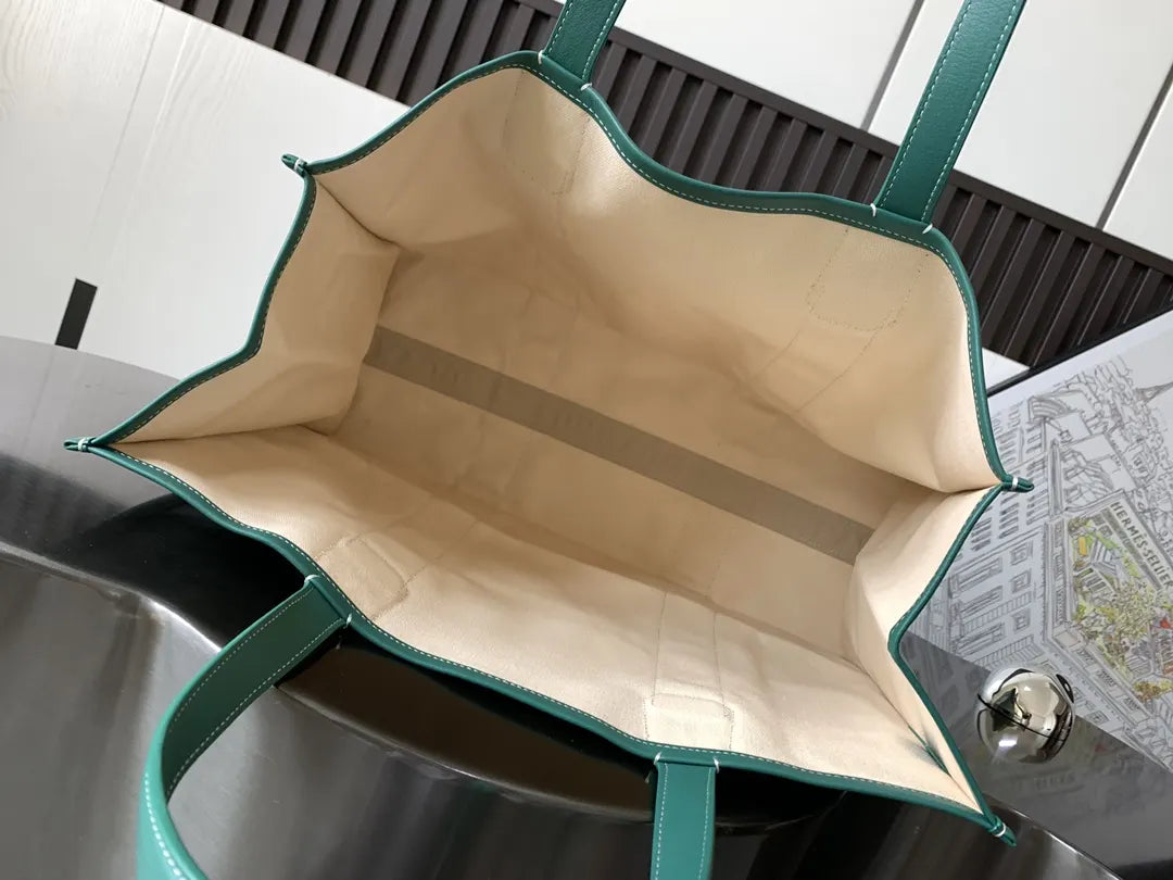 Goyard Green Print Tote - Hình 6