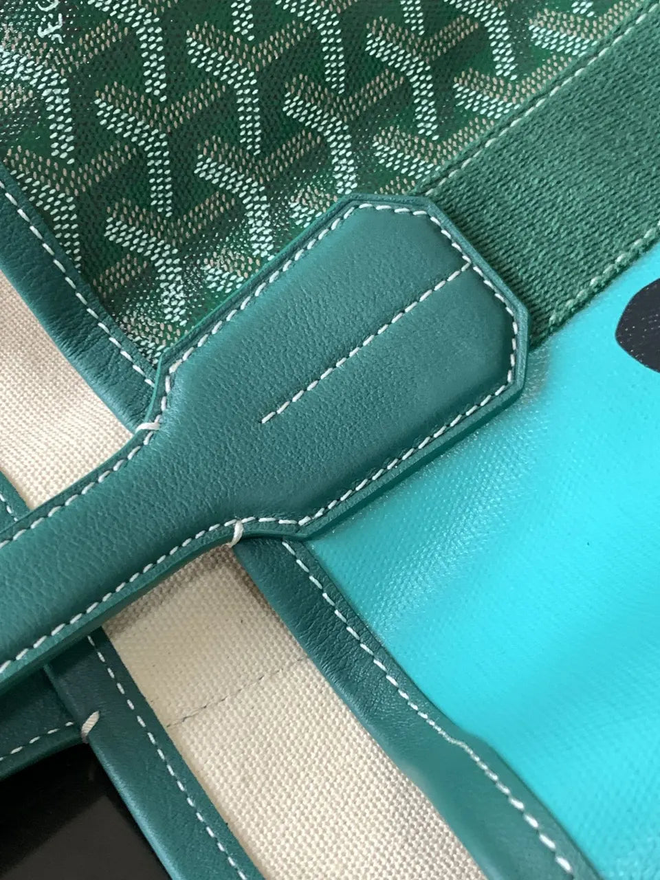 Goyard Green Print Tote - Hình 5