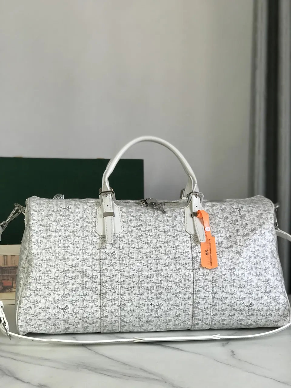 Goyard White Alpin Duffle Bag