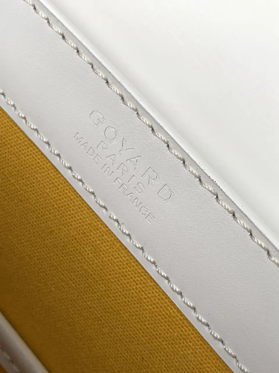 wooden Goyard White Saigon Structure Bag - Hình 7
