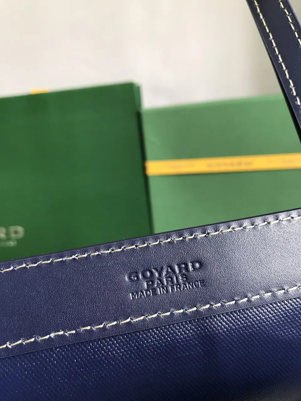 Goyard Navy Blue Comore Tote - Hình 7