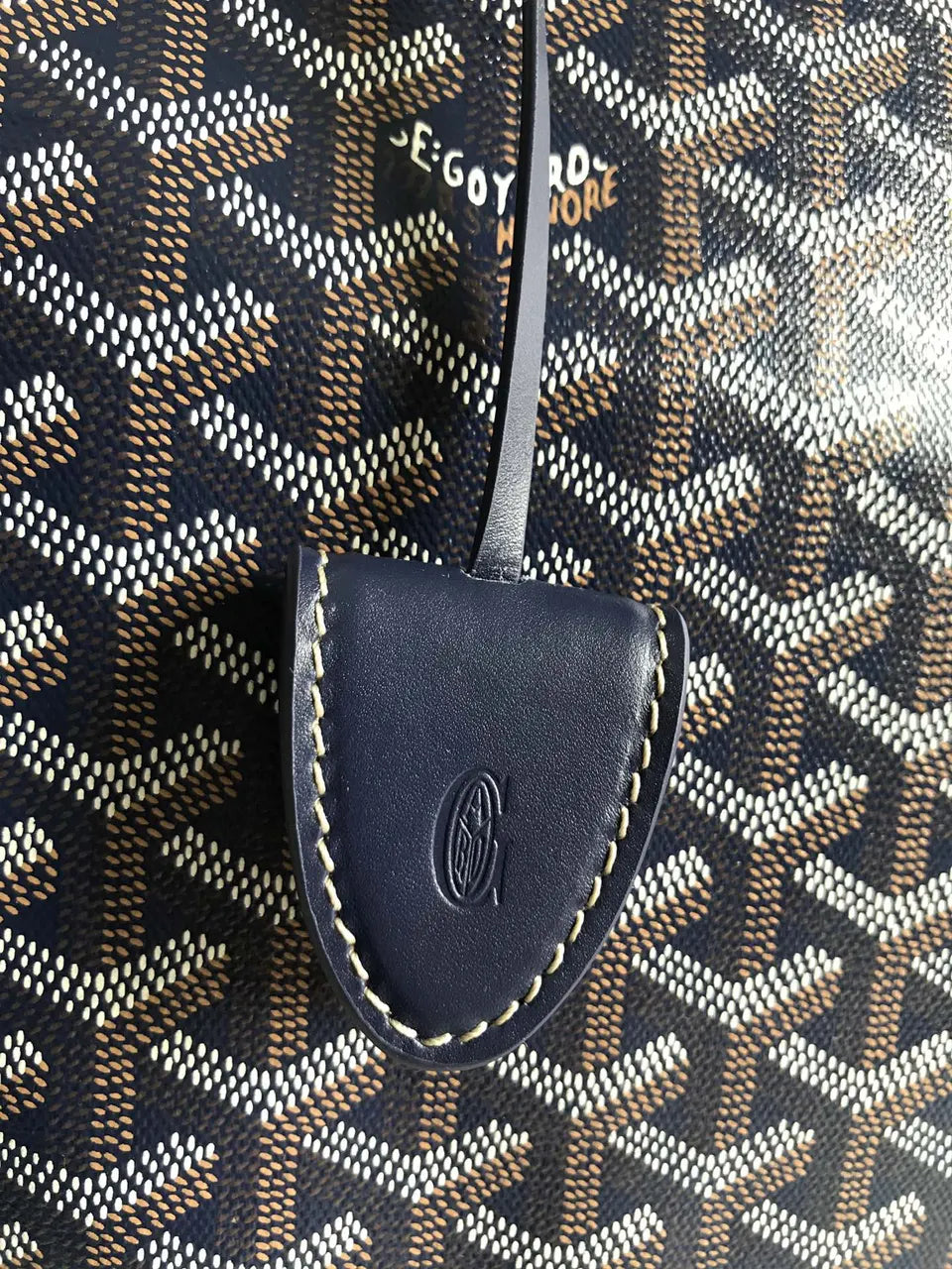 Goyard Navy Blue Comore Tote - Hình 6