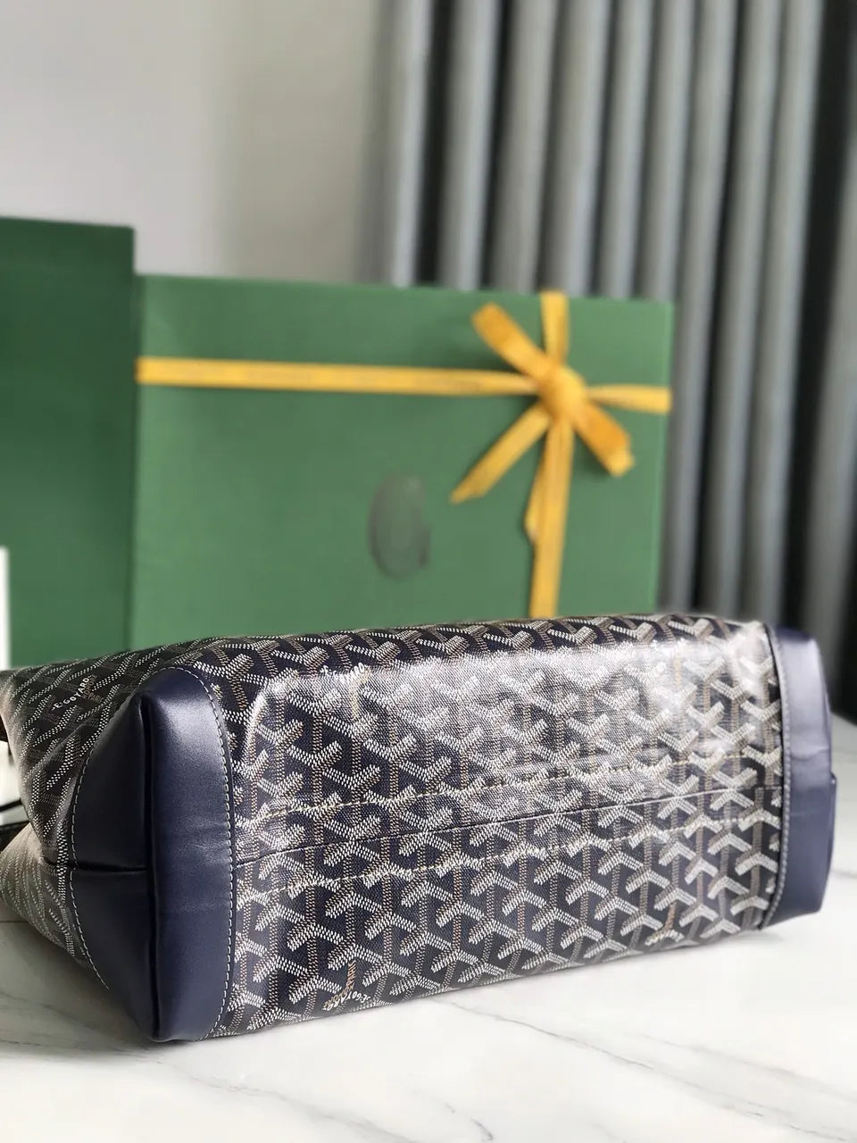 Goyard Navy Blue Comore Tote - Hình 4