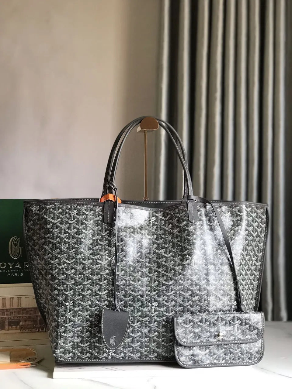 Goyard Gray Minaudiere Tote