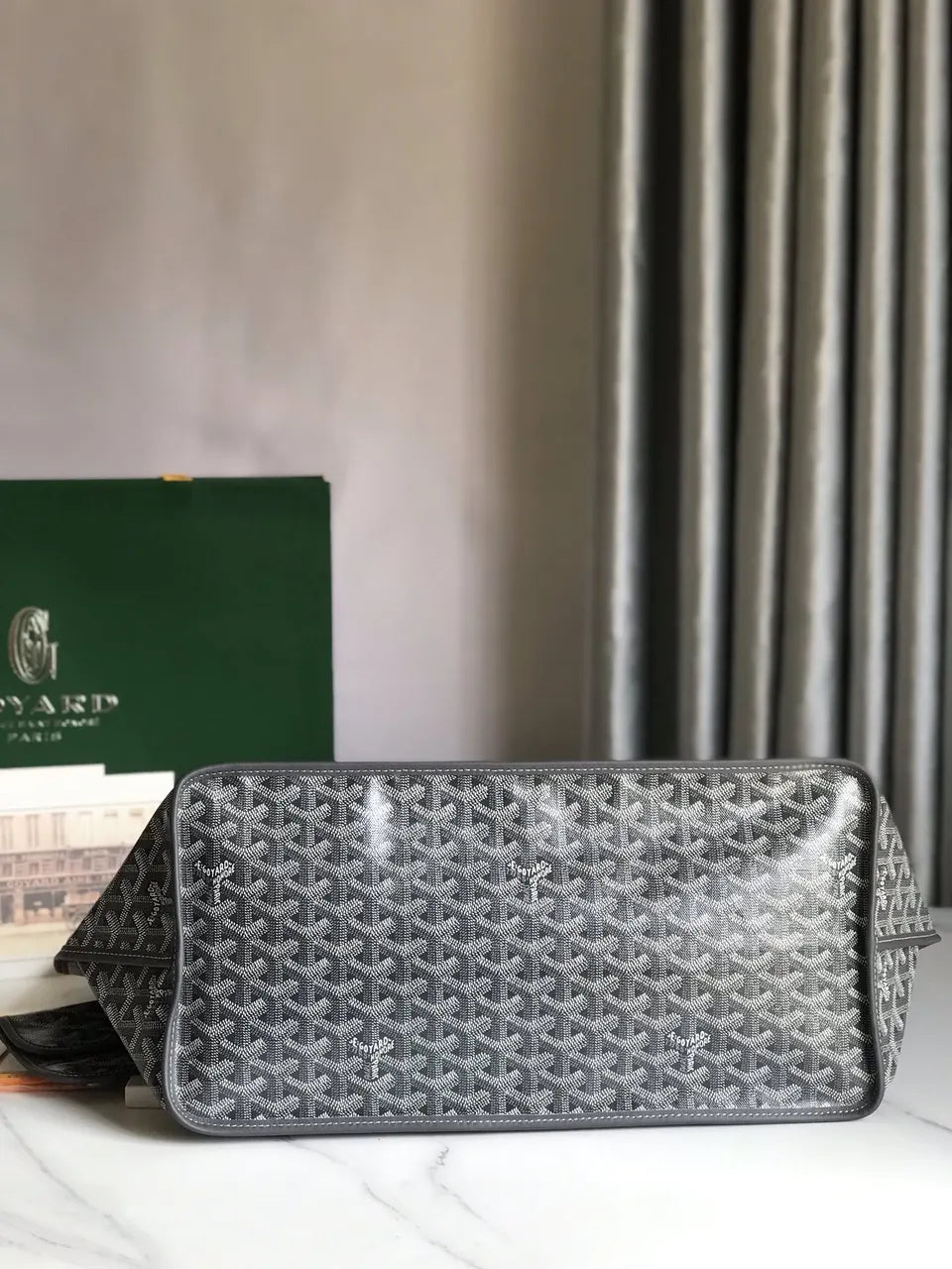 Goyard Gray Minaudiere Tote - Hình 4