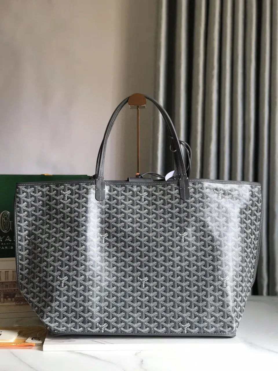 Goyard Gray Minaudiere Tote - Hình 3